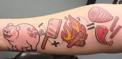 Tatuagens para quem adora comer bacon (24)