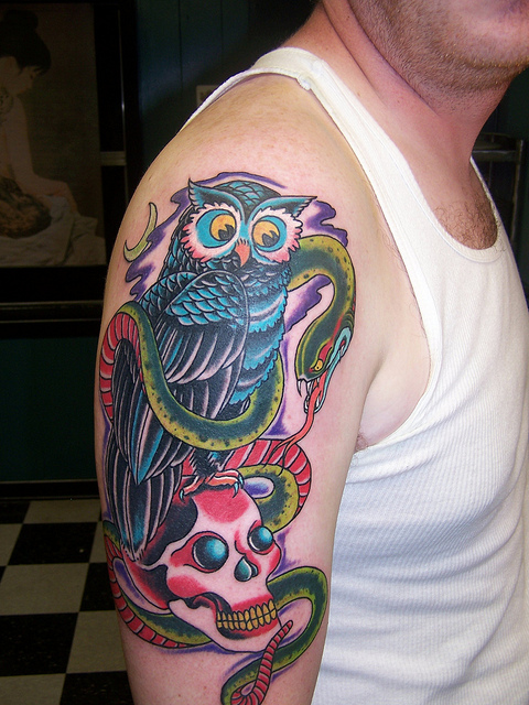 Tatuagens criativas de corujas (159)