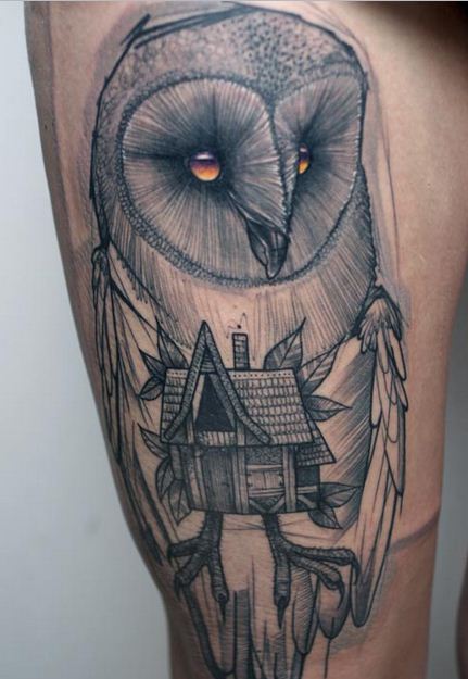 Tatuagens criativas de corujas (56)