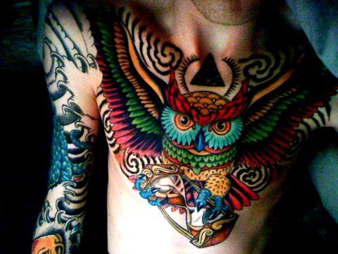 Tatuagens criativas de corujas (41)