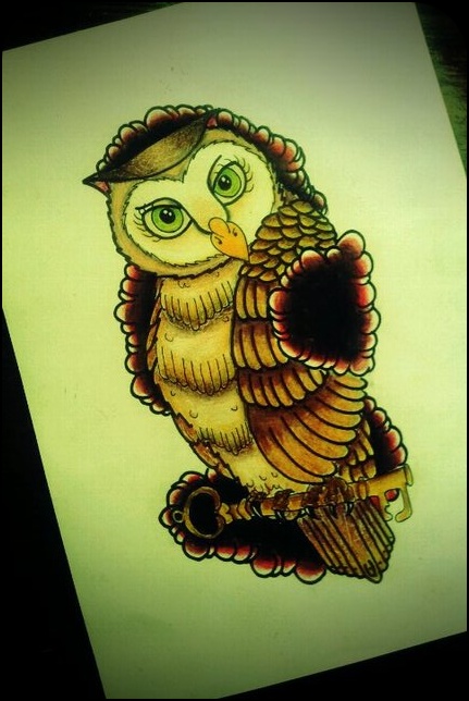 Tatuagens criativas de corujas (36)