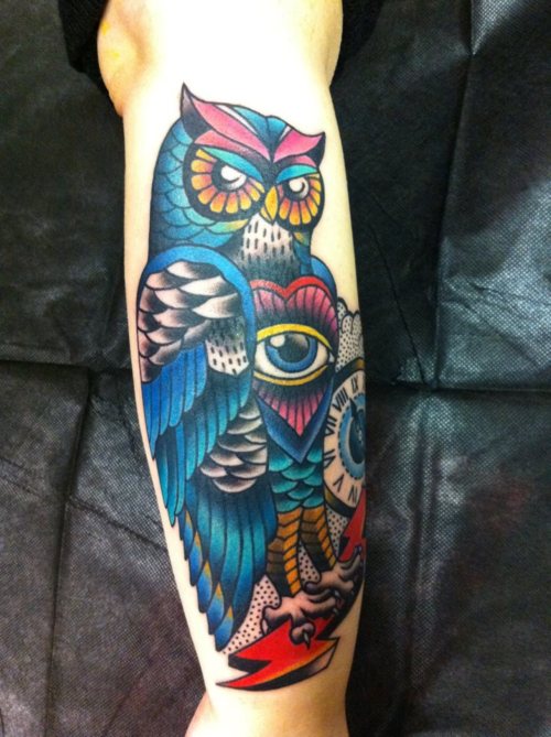 Tatuagens criativas de corujas (16)