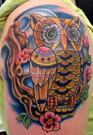 Tatuagens criativas de corujas (130)