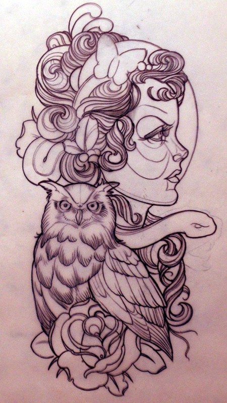 Tatuagens criativas de corujas (121)