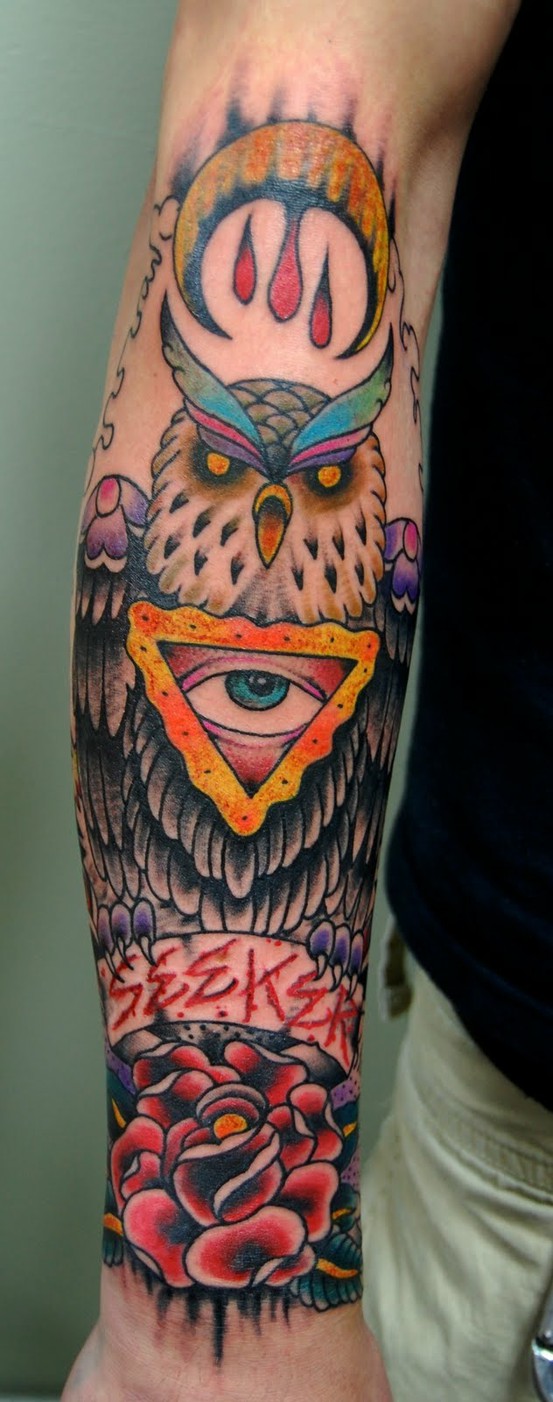 Tatuagens criativas de corujas (77)