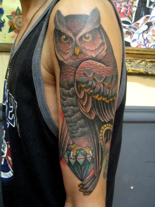 Tatuagens criativas de corujas (71)