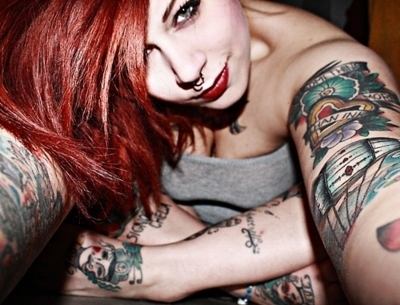 Seleção de fotos de ruivas tatuadas (50)