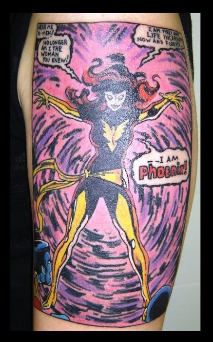 Tatuagens com a Jean Grey de X-Men (15)