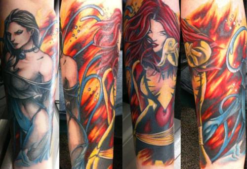 Tatuagens com a Jean Grey de X-Men (14)