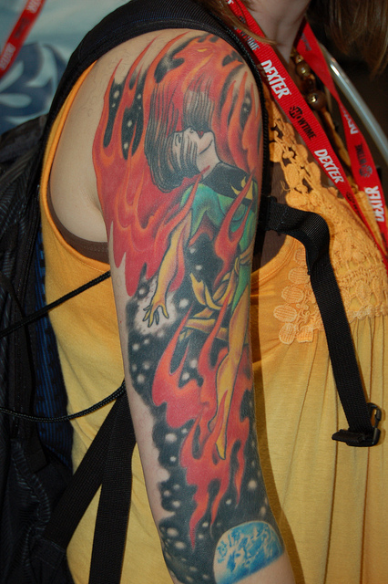 Tatuagens com a Jean Grey de X-Men (12)