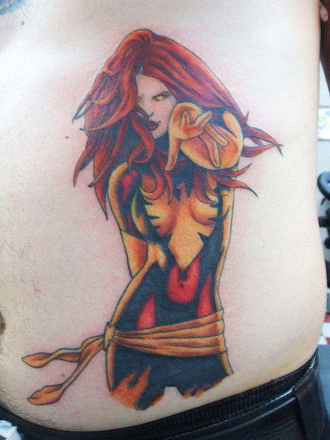 Tatuagens com a Jean Grey de X-Men (9)