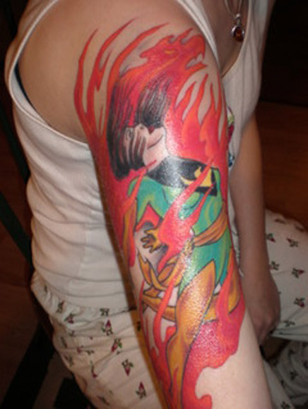 Tatuagens com a Jean Grey de X-Men (7)