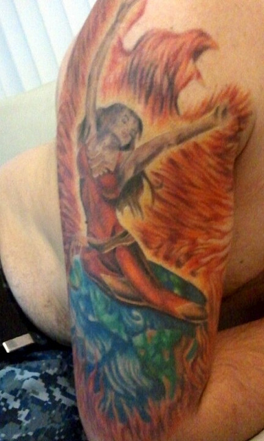 Tatuagens com a Jean Grey de X-Men (3)