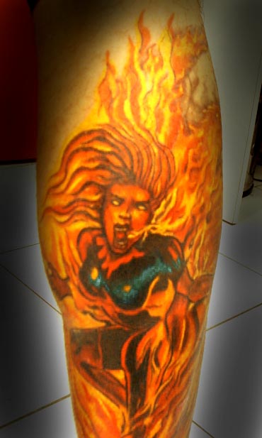 Tatuagens com a Jean Grey de X-Men (1)