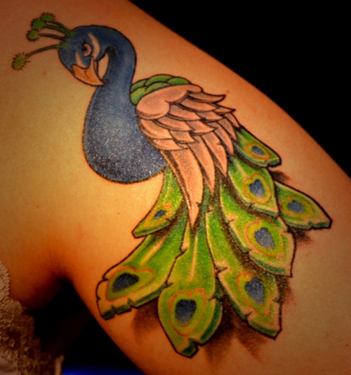 Tatuagem de pavão (1) Peacock Tattoo (1)