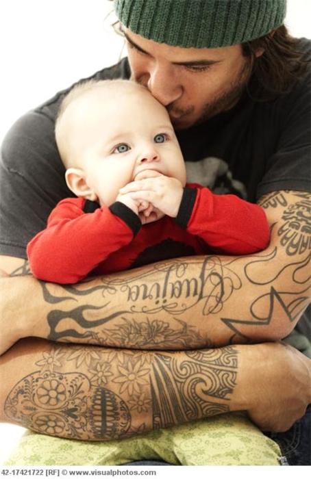 Papais e Mamães Tatuados com seus filhos (94)