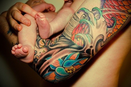 Papais e Mamães Tatuados com seus filhos (92)