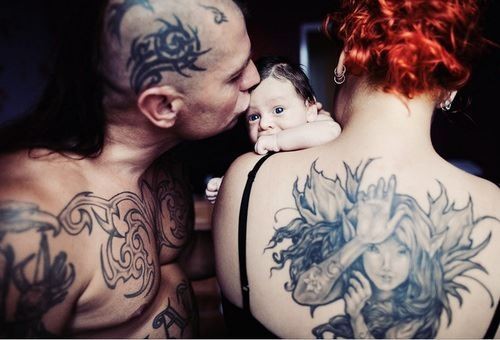 Papais e Mamães Tatuados com seus filhos (6)