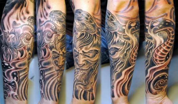 Hannya Mask Tattoo (11)