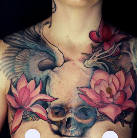 Lotus Flower Tattoo (30)