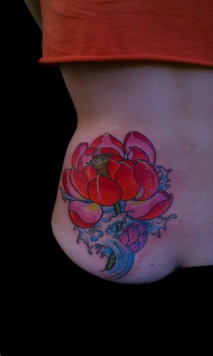Lotus Flower Tattoo (23)
