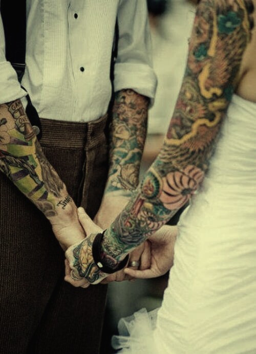 Fotos de casamentos de tatuados - Weddings tattooed (6)
