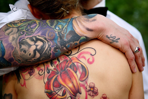 Fotos de casamentos de tatuados - Weddings tattooed (4)