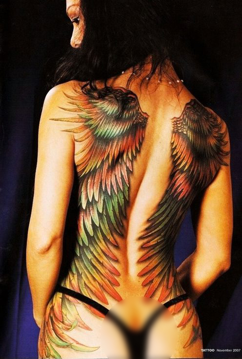 Fotos de tatuagens de asas 01