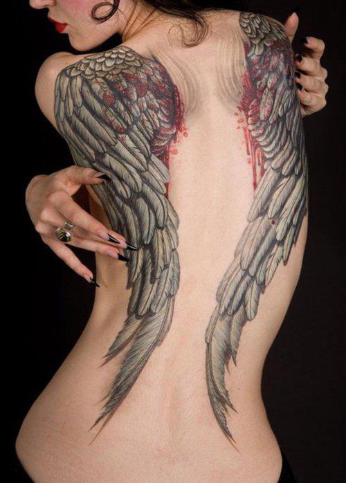 Fotos de tatuagens de asas 03