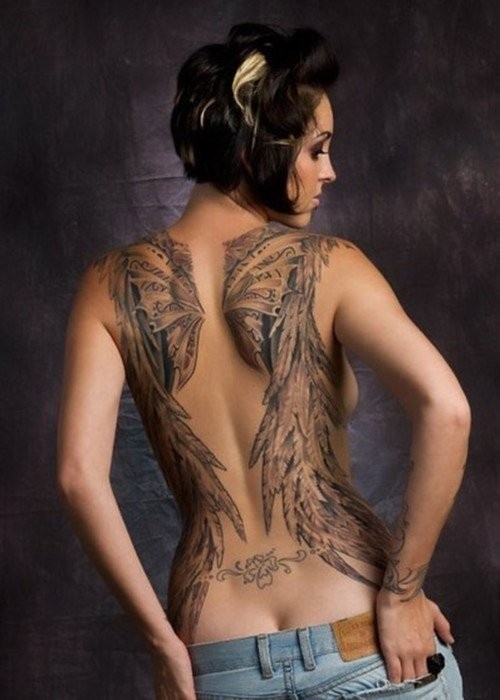 Fotos de tatuagens de asas 16