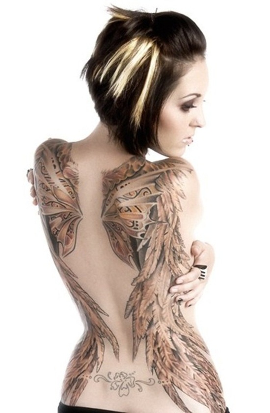 Fotos de tatuagens de asas 40