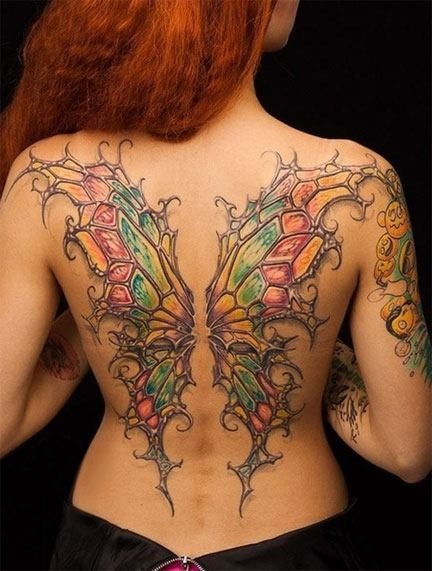 Fotos de tatuagens de asas 44