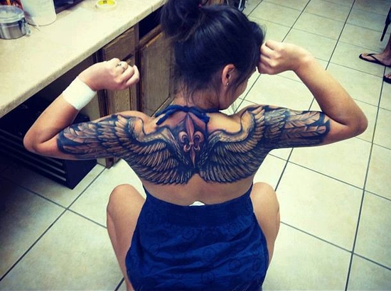Fotos de tatuagens de asas 45