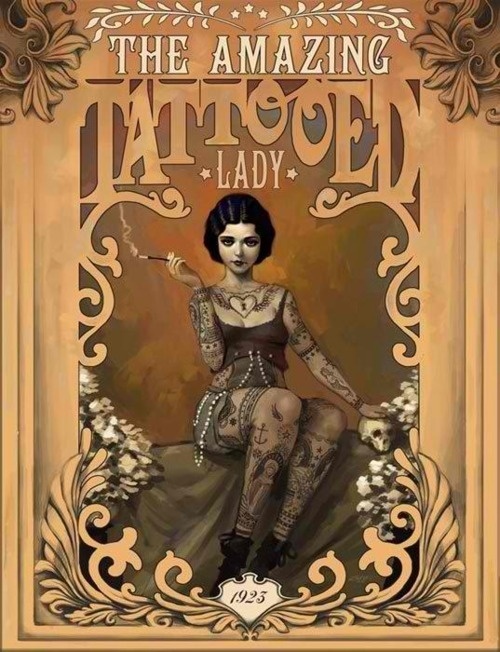 Cartaz Tattooed Lady