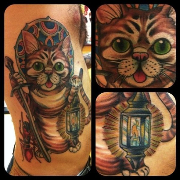 Lindas tatuagens de gatos 03