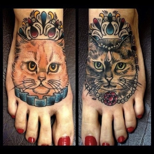 Lindas tatuagens de gatos 10