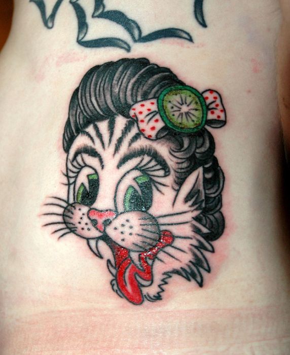 Lindas tatuagens de gatos 20