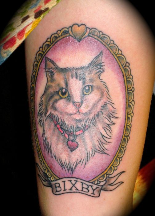 Lindas tatuagens de gatos 21