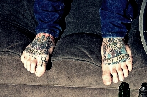 Fotos de tatuagens nos pes - Tattooed Feet 02