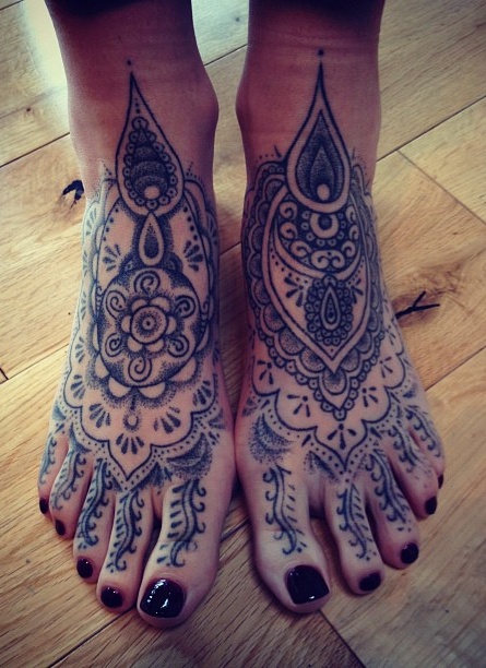 Fotos de tatuagens nos pes - Tattooed Feet 04