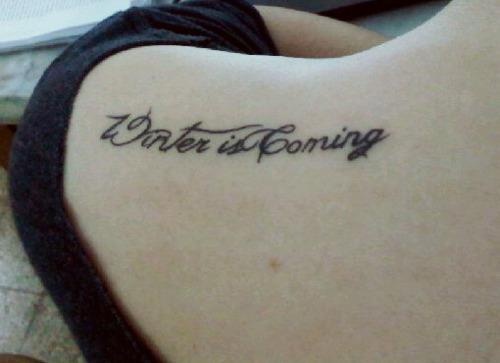 Tatuagem Game If Thrones - Game Of Thrones Tattoo 19