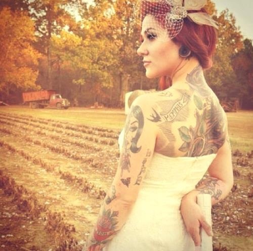 Fotos de Noivas Tatuadas 11