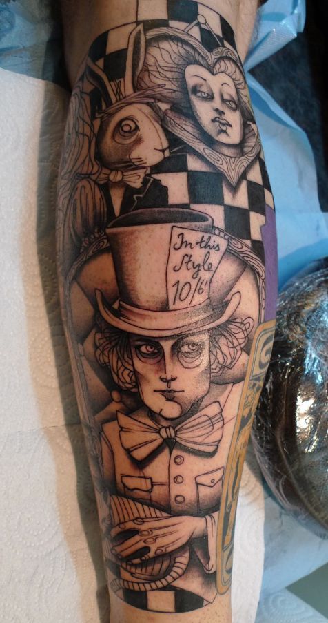 Tatuagens de Alice no Pais das Maravilhas 03