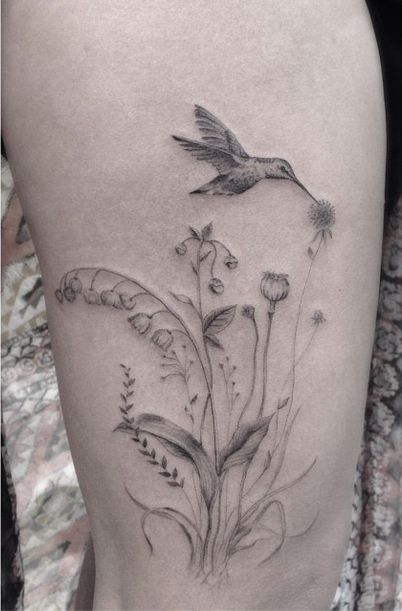 Tatuagens de Beija-Flor 08