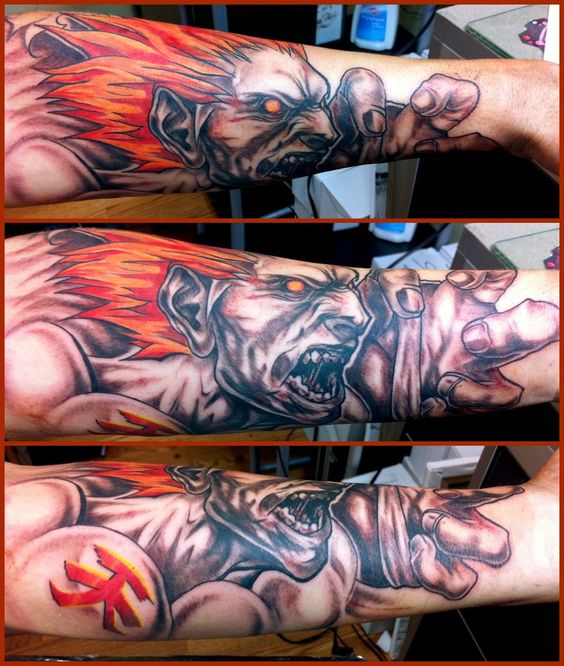 Tatuagens de Street Fighter 15