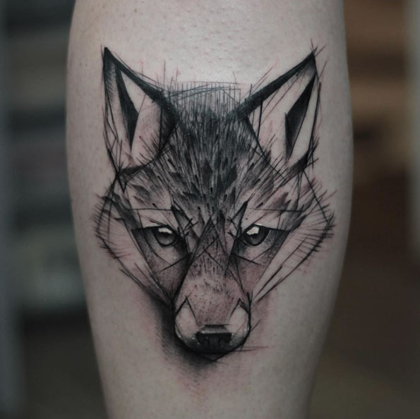 sketch-style-wolf-tattoo