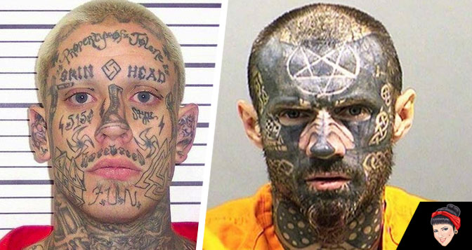 Algumas das piores tatuagens faciais de presos americanos